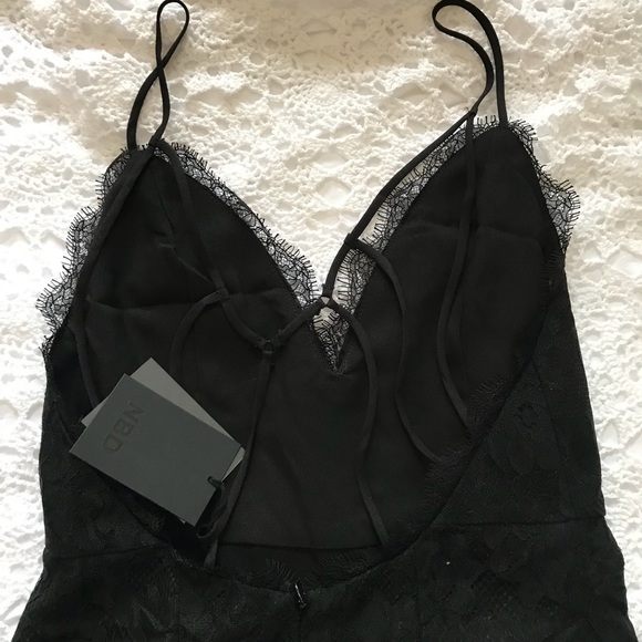 NBD Black Lace Dress - Picture 6 of 7